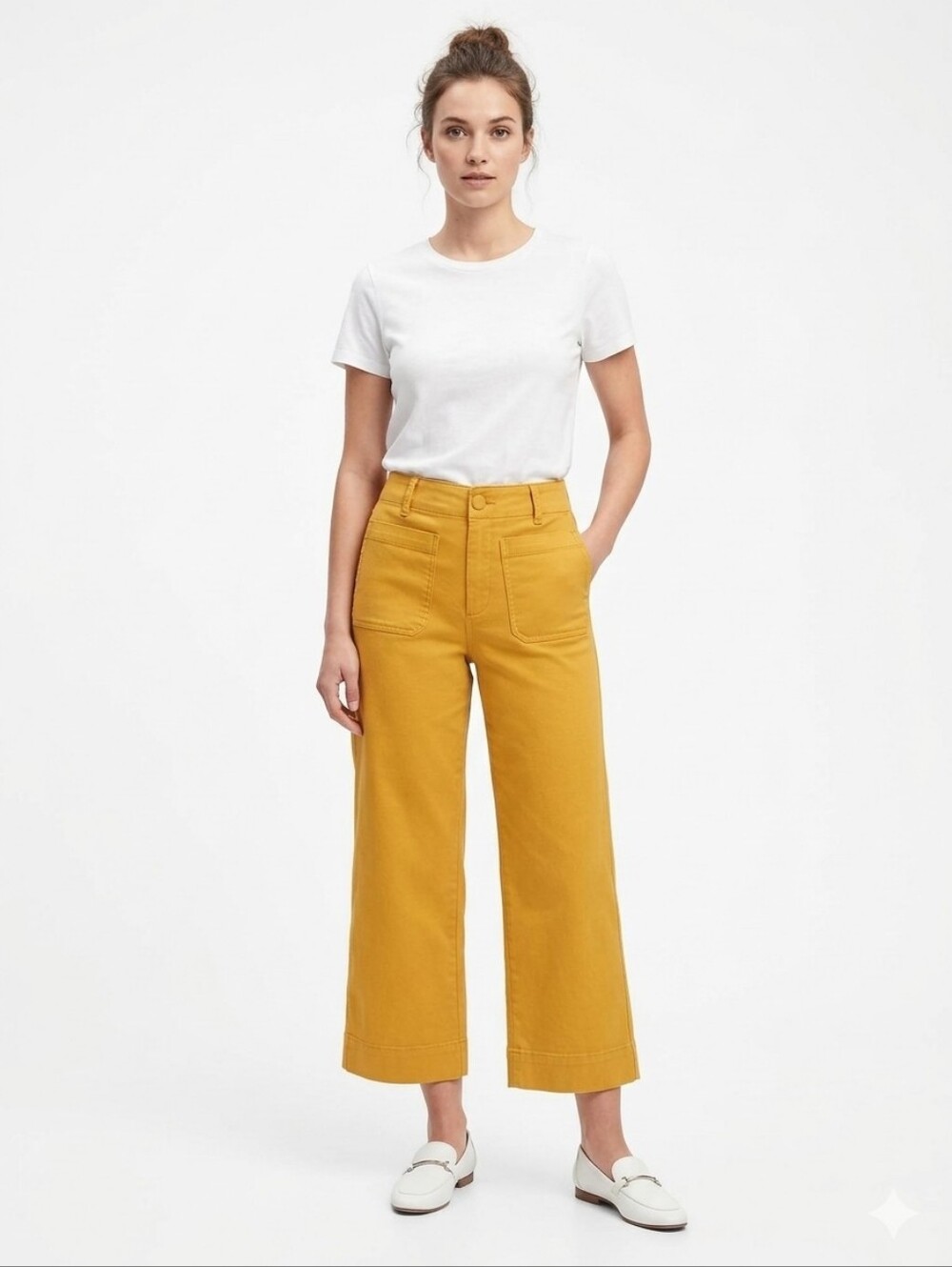 BAGATELLE COLLECTION High-Rise Cropped Wide Leg Utility Pants - Size 8 - NWT